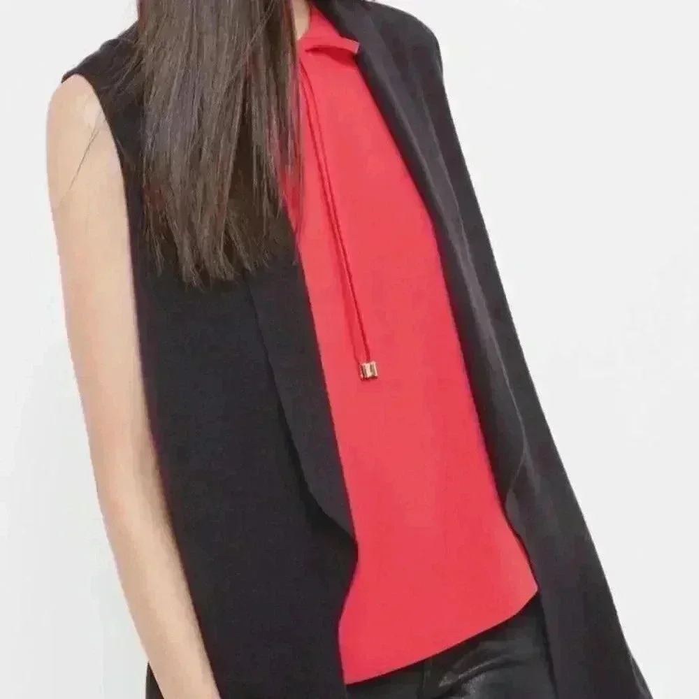 🔥TED  Baker🔥 | Leelih black longline wool blend vest